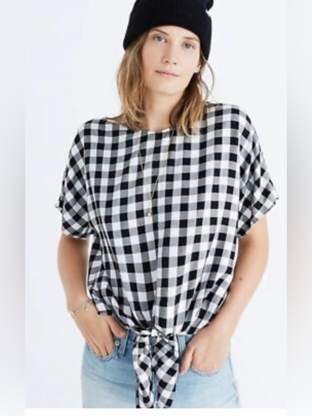 Madewell Button up back top